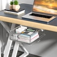 thumbnail image 7 of Pull Out Storage Box Large Capacity Invisible Storage Hidden Drawer Undertable Drawer Table Shelf Storage Box Under Desk Drawer BLACK LARGE, 7 of 7