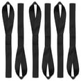 thumbnail image 1 of Uxcell 6Pcs Soft Loop Tie Down Straps 12"x1" 220lb Load Capacity Black, 1 of 4