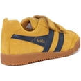 thumbnail image 3 of Gola Classics Harrier Velcro Kid's Classic 2 Hook And Loop Strap Sneakers In Yellow Size 13, 3 of 6