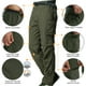 thumbnail image 4 of Pantalones de senderismo Jessie Kidden, convertibles, de secado rápido, para hombre, color verde 34, 4 of 9
