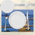 thumbnail image 3 of Ambesonne Europe Place Mats Set of 4, River of Budapest Bridge, Standard Size, Multicolor, 3 of 6