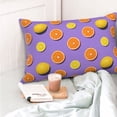 thumbnail image 5 of Kdxio Cotton Pillow Cases 16"x24" Pillowcases,Soft and Breathable Bedroom Pillow Cases-Yellow Lemon And Orange, 5 of 8