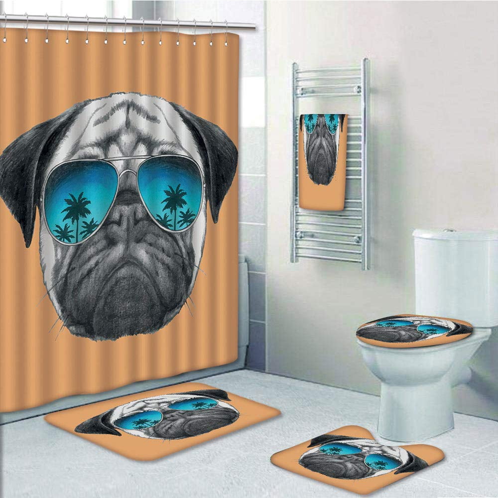 pug towel walmart