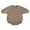Brown, variant on GobdXE Solid Plain Crew Neck Mid-Sleeve Loose Baby Bodysuit Minimalist Bubble Onesie Size:9-12 Months