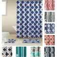 thumbnail image 2 of Home Dynamix Bath Boutique Shower Curtain and Bath Rug Set: BQ01 Helix Blue, 2 of 2