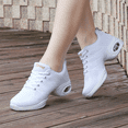 thumbnail image 2 of Zapatos de baile cuadrados de malla transpirable para las cuatro estaciones, zapatos de yoga y fitness ligeros con suela suave, zapatos de baile de jazz, 2 of 5
