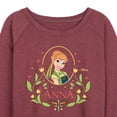thumbnail image 3 of Frozen - Fall - Anna In A Flower Frame - Women's Lightweight French Terry Long Sleeve Shirt, 3 of 5