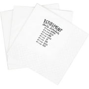 20pcs Funny Retired Schedule Cocktail Napkins, Funny Retirement Gifts Paper Cocktail Napkins for Women Men Dad Mom Retirement Table Decor | , 5x5" 5"x5"