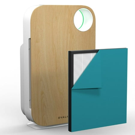 

Oval Air Air1000 Oval Air H13 True Hepa 3 Speed Portable Air Purifier - Light Wood