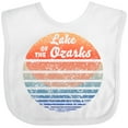 thumbnail image 3 of Inktastic Lake of the Ozarks Distressed Retro Sunset Boys or Girls Baby Bib, 3 of 4