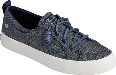 sperry women's crest vibe sparkle linen sneakers