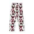 thumbnail image 5 of Goofa Rose Flowers Printed Soft Pajama Pants for Men, Wide Leg Comfy Casual Lounge Yoga Pants-Large, 5 of 9