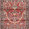 thumbnail image 1 of Ahgly Company Indoor Square Traditional Camel Brown Persian Area Rugs, 6' Square, 1 of 6