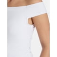 thumbnail image 3 of Madden NYC Women’s Off-the-Shoulder Mini Dress with Sharkbite Hem, Sizes XXS-XXL, 3 of 4