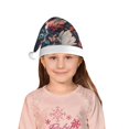 thumbnail image 5 of Salouo Colorful Flower Peacock for Christmas Hat for Kids Xmas Holiday Hat Santa Hat for Boys & Girls Festive Headwear Accessories Fit for Christmas/ New Year/Holiday/Party, 5 of 6