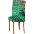thumbnail image 4 of RYLABLUE Abstract Blue Wave Sea Design Stretch Chair Cover Protector Seat Slipcover for Dining Room Hotel Wedding Party Set of 4, 4 of 5