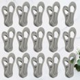 thumbnail image 2 of Miangastore 25 Pcs Plastic Towel Clips Bright Color Multi-purpose Windproof Clothespin Clothes Drying Hanger for Clothesline Utility (Grey), 2 of 8