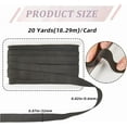 thumbnail image 2 of 20 Yards Book Binding Headbands 22mm Wide Bias Binding Tape Black Flat Book Binding Ribbon Herringbone Webbing Trim Bookmaking Twill Tape for DIY Sewing Craft Beginners Book Repairing Decor, 2 of 6