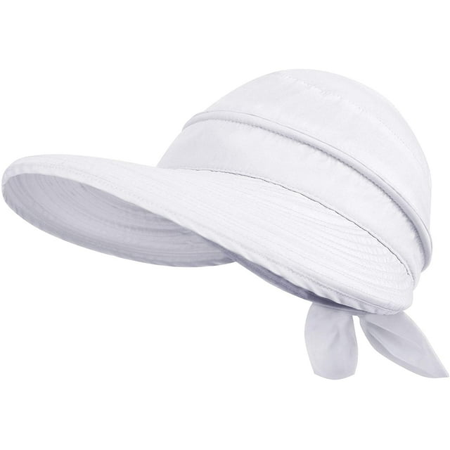 Chapeaux pour Femmes UPF 50+ Protection Solaire UV Visière de Plage Convertible