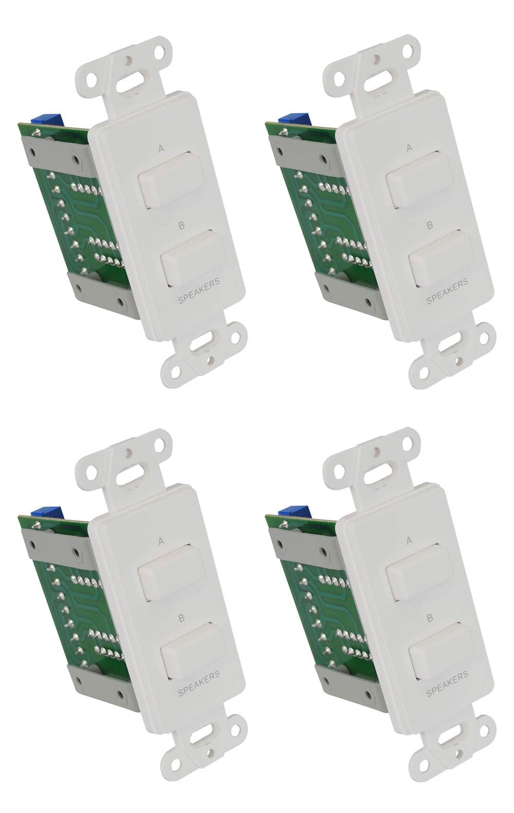 4) New Pyle VCS2 InWall Speakers A/B Source Selector Switch Control