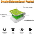 thumbnail image 3 of Car Safety Belt Cleaning Brush, Green Double Sided U-Shaped Washing Tool, Multifunctional Cutlery Cleaner Brush, Universal Car Accessory Safety Belt Cleaning Supplies, 3 of 4