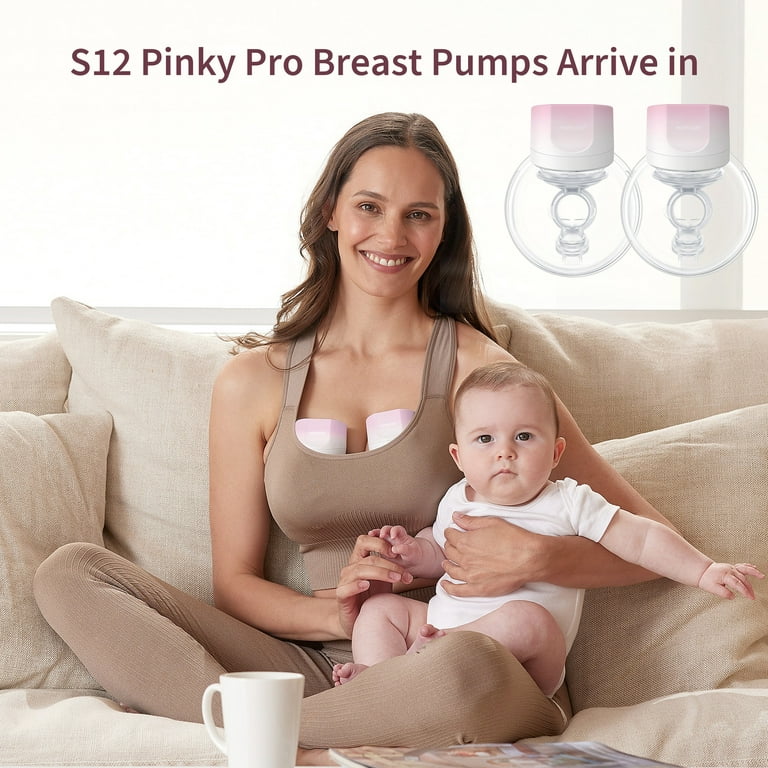 Momcozy Double Wearable Breast Pump S9 Pro, Mom Cozy Free Hands Breast Pump  24mm Pink