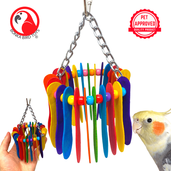 Bonka Bird Toys 1401 Spoon Circle Small Bird Toy
