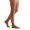Nude, variant on Women's Sheer Thigh High 15-20 mmHg Compression Stockings | Nylon-spandex fabric with lace-silicone top band, sandalfoot design and reinforced heel for secure all-day wear