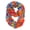 Gray, variant on Paint The Town Red Cherry Blossom Floral Print Infinity loop Scarves