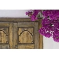 thumbnail image 2 of Young, Bill 18x13 Black Ornate Wood Framed with Double Matting Museum Art Print Titled - Greece, Hora Wooden doorway and bougainvillea, 2 of 4
