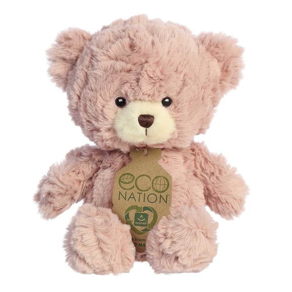 Aurora - Small Pink Eco Nation - 7.5" Betsy Bear - Responsibly Made Stuffed Animal