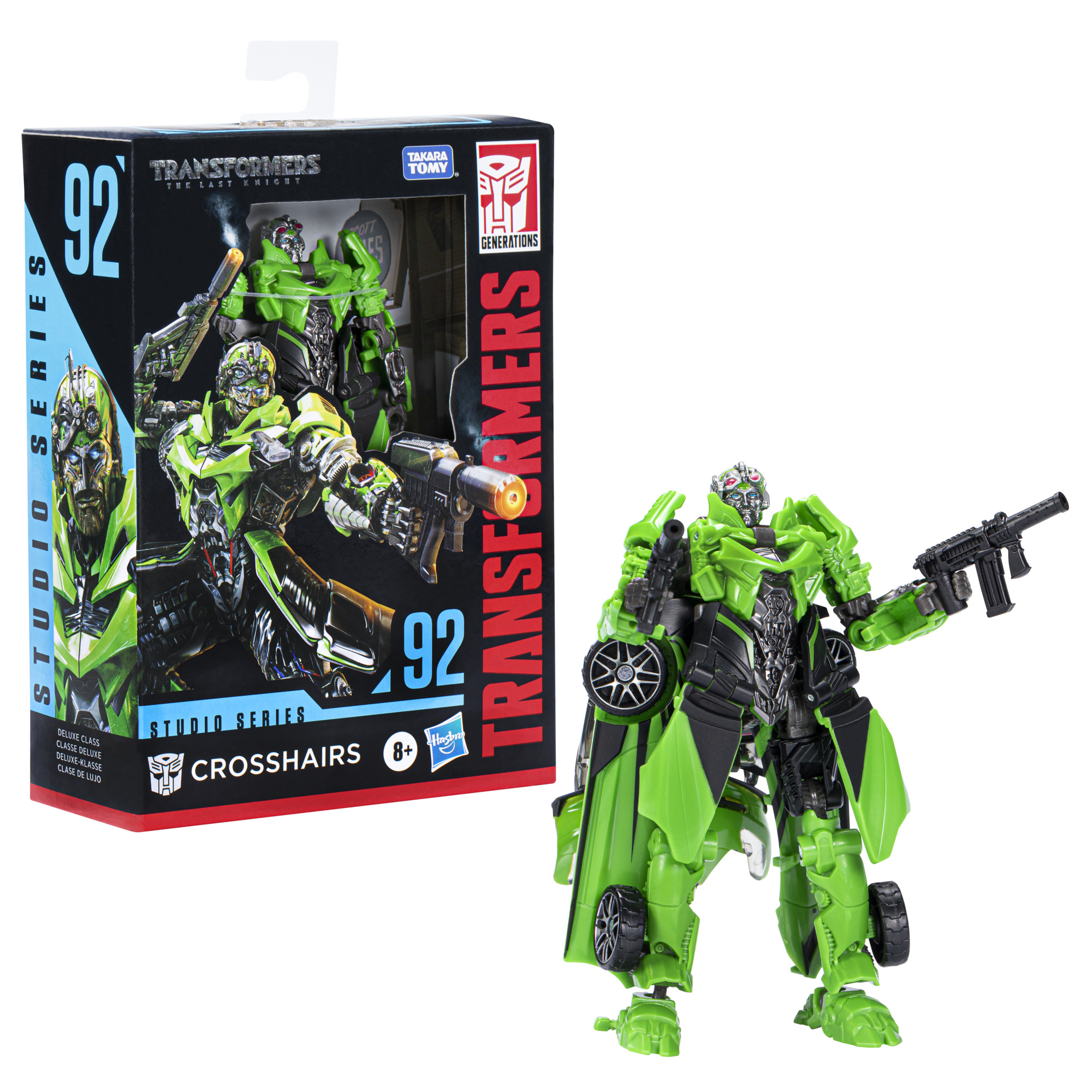 Transformers Studio Series 92 Deluxe Class - Crosshairs Da 'The Last Knight' - Figura 11,4 Cm, Si Trasforma In Corvette Stingray