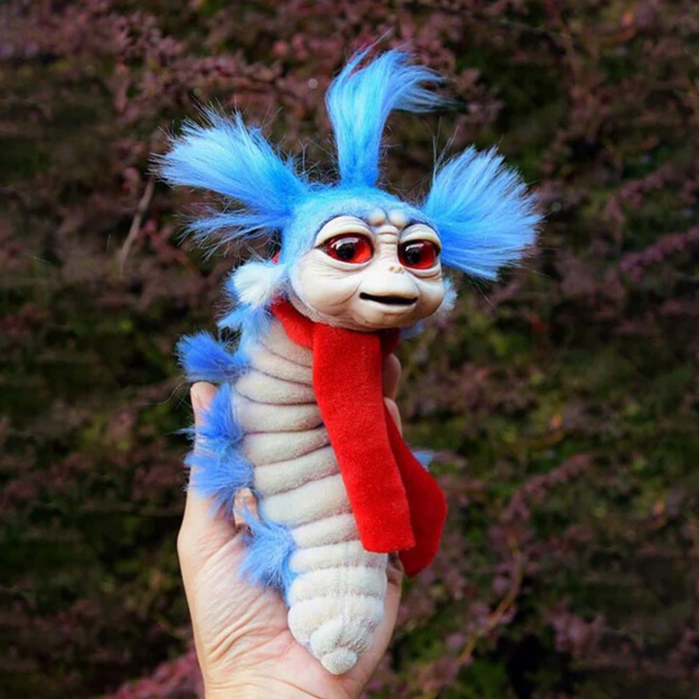 Worm Toy from Labyrinth, Worm from Labyrinth Plush Doll, Handmade Artist  Labyrinth Firey Stuffed Toy for Funny Gift
