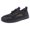 Black, variant on Men's Athlet𝗂c Shoes Hollow Out Mesh Breathable Sneakers Comfortable Lightweight L𝗈afers Shoes with Elastic La𝖼e Up, Casual Cushioning Sport Shoes S𝗅ip On Outdoor Walking Shoes