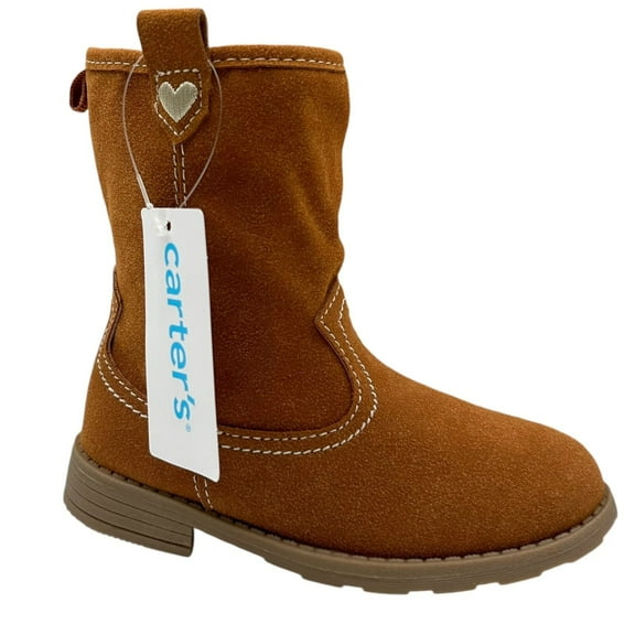 Carters Little Girls Western Slouch Fashion Boots Size 12 Brown Mid Calf