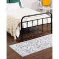 thumbnail image 3 of Rugs.com Charlotte Collection Rug – 6 Ft Runner Light Blue Low-Pile Rug Perfect For Hallways, Entryways, 3 of 9