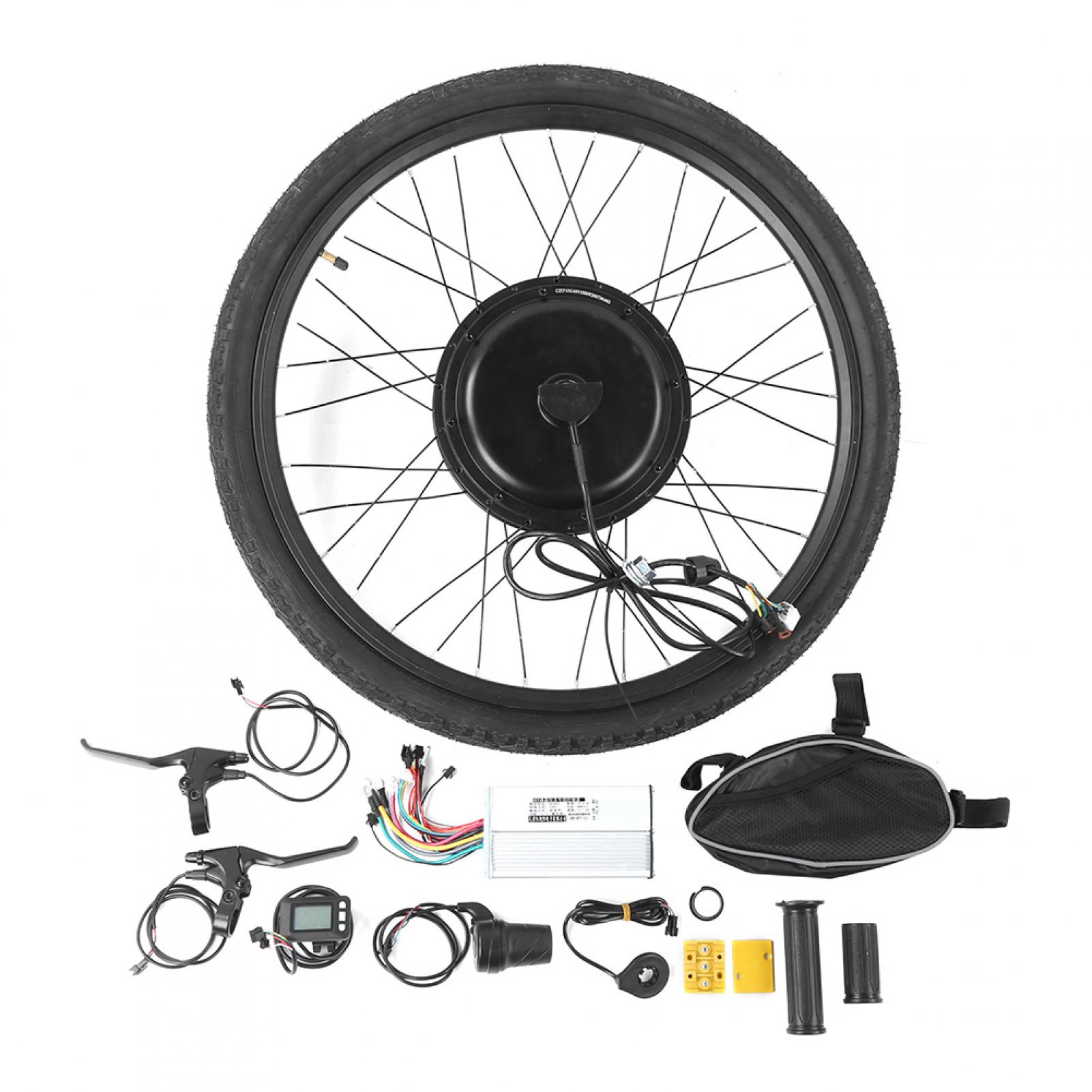 Details about / 26/" Electric Bicycle Front//Rear Wheel 48V 1000W Ebike Motor Conversion Kit Bike