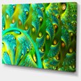 thumbnail image 2 of Vibrant Green Fractal Flower Pattern - Oversized Abstract Canvas Art, 2 of 3