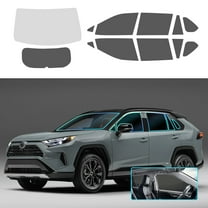 Pre-cut Window Film Tint Kit for Toyota RAV4 2019-2024 Solar Film PVC Complete Vehicle Set UV Reduction, Car Front Gear 80% Other 8%, 12pcs