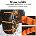 thumbnail image 4 of 10 PCS Emergencia Antideslizante Barro Nieve Supervivencia Tracción Cadenas de Neumáticos de Automóvil Cadenas de Seguridad para Auto Camión SUV Conducción de Emergencia en Invierno Cinturones de, 4 of 8