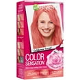 thumbnail image 4 of Garnier Sensation Hair Color Cream, 7.26 California Sunset (Coral Pink), 1 Kit, 4 of 8