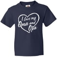 thumbnail image 3 of Inktastic I Love My Oma and Opa in White Chalk Heart Youth T-Shirt, 3 of 5