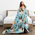 thumbnail image 4 of French Bulldog Blanket Bulldog Gifts for Women Women Cute Dog Blanket for Dog Lovers Soft Flannel Cozy Fleece Fuzzy French Bulldogs Plush Warm Bedding Stuff for Users Adults 50 x 60 Inch, 4 of 8