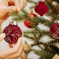 thumbnail image 4 of Christmas Decorations, Christmas Ornaments, Flocked Christmas Balls Set With Multiple Styles, Suede Material Christmas Tree Decorations For Home And Party Use, 4 of 8