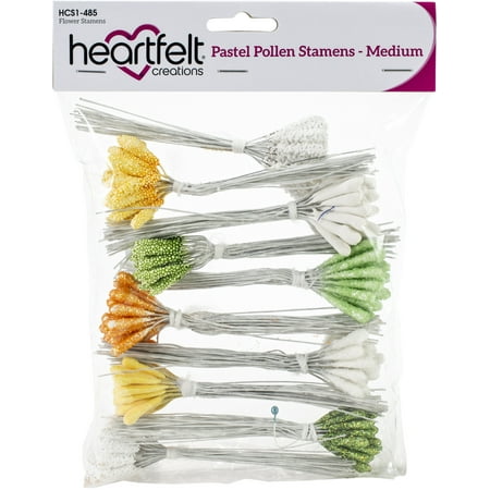 Heartfelt Creations Pastel Pollen Stamens Medium 10/Pkg-19mm X 4.25"