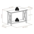 thumbnail image 6 of Pemberly Row X Designed Transitional Solid Wood Console Table in Cappuccino, 6 of 6