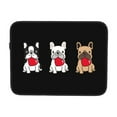 thumbnail image 7 of Cute French Bulldog & Heart 17 inch Portable Laptop Sleeve Compatible with MacBook Air Notebook Computer Case for Men Women College School Students, 7 of 7