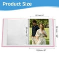 thumbnail image 2 of Small Photo Album, 5x7 Linen Cover Picture Book Hold 52 Photos, Pink, 2 of 7