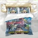 thumbnail image 5 of Hotel Transylvania Conjunto de sábanas temático, trío de piezas, cómodo y amigable con la piel, diseño único, regalo de decoración para el hogar para familiares, amigos y fans,140cm *210cm, 5 of 6