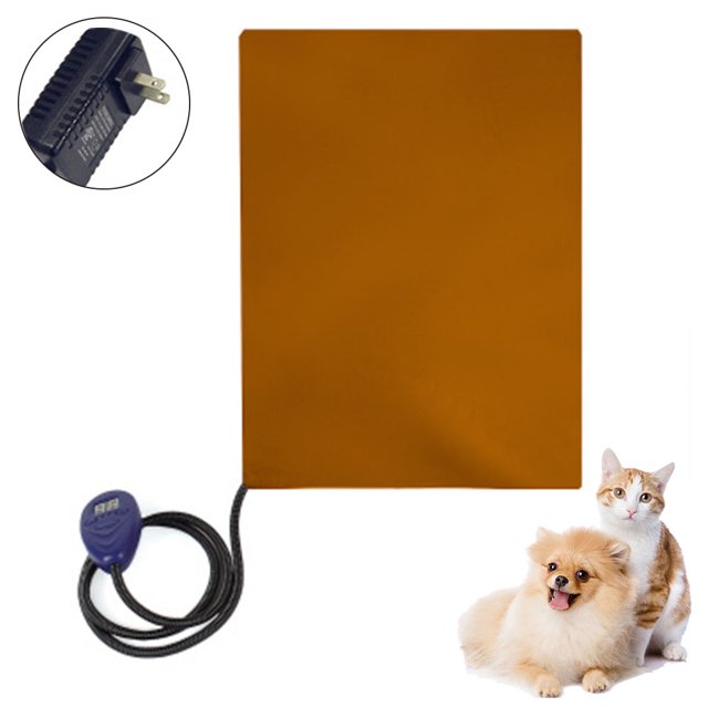 Almohadilla térmica para mascotas para perros y gatos con temporizador, almohadilla térmica de seguridad para perros y gatos, alfombrilla impermeable para cama de perros y gatos Ormromra 2035111-4